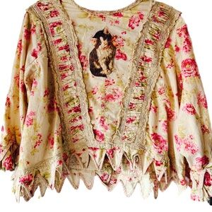 Magnolia Pearl Kitty Hyacinth Blouse